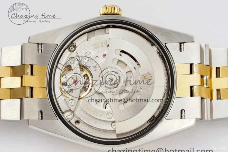 MiroTime 0215 UrbanChic DateJust 36mm SS YG DIWF 1:1 Best Edition 904L Steel Gray Dial Green Markers on Jubilee Bracelet SA 2309